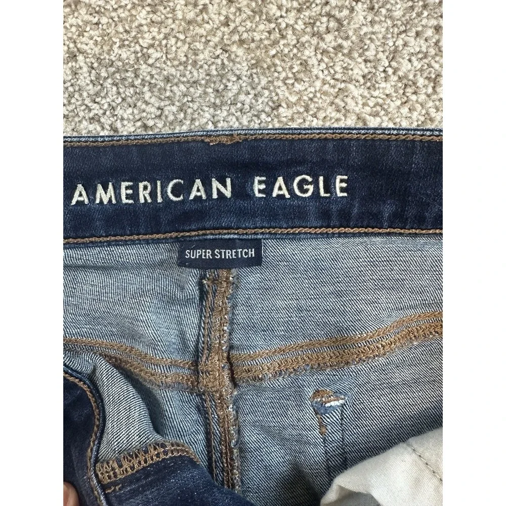 American Eagle Outfitters Hi-Rise Shorties Denim Shorts AEO Women's Size 8/10